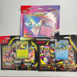 Pokémon Card Sealed 3-pack Blisters Lot of 3