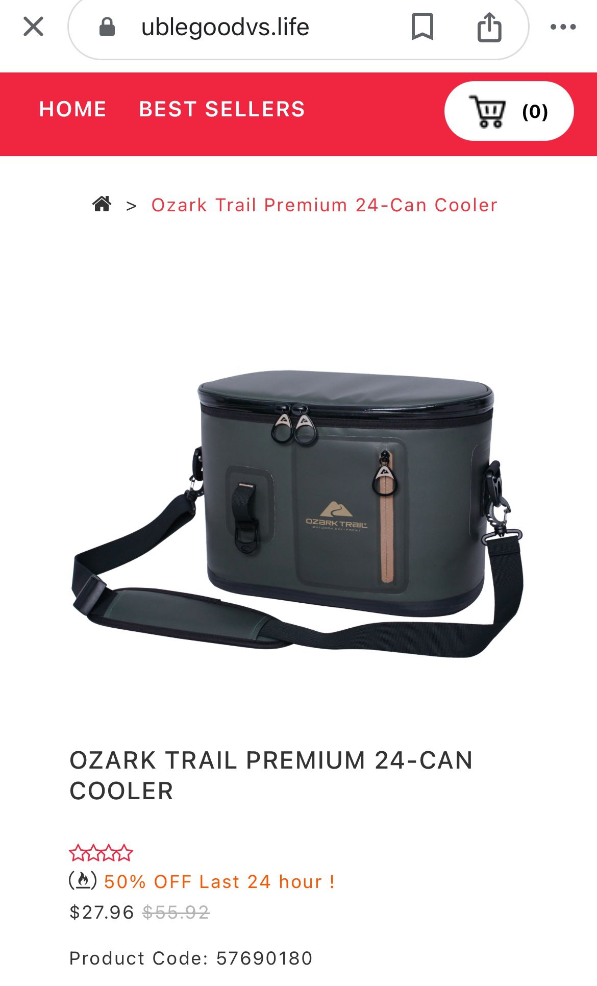 Ozark Trail Soft 24-Can Cooler