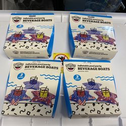 3 Pack Of Beverage Boats Drink Holders