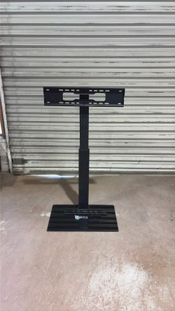 Swivel TV Floor Stand w/Glass Base for up to a 70” TV