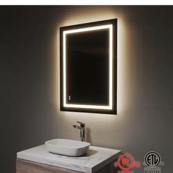 TOOLKISS 24 in. W x 32 in. H Frameless Rectangular Anti-Fog LED Light Wall Bathroom Vanity Mirror Dimmable Bright