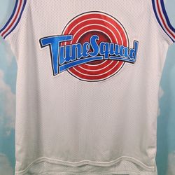 Space Jam Tune Squad Jersey Taz White Men's Size  SMALL Excellent Condition