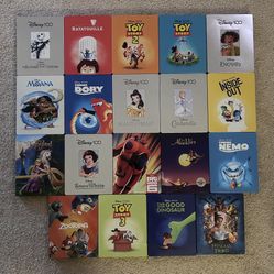 Disney Steelbooks 4K/Blu-ray movies Toy Story, Aladdin, Zootopia, Finding Nemo Cinderella Inside Out