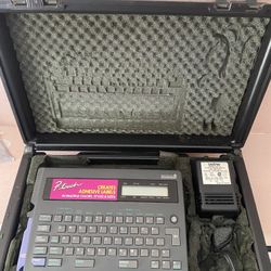 Brother P-touch PT-65 Vintage Label Maker – Tested Working – Case & Power Supply