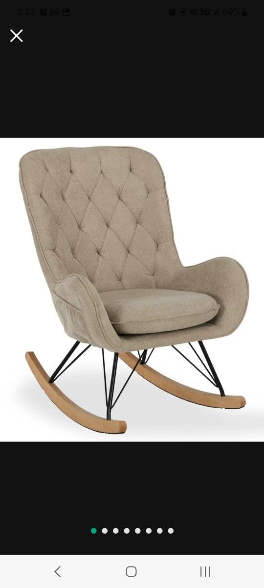 Taupe Rocking Chair for Sale