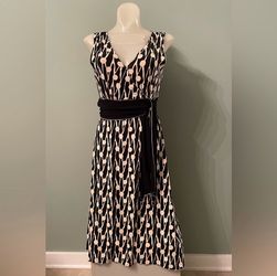 Max Studio XS Geometric Print Sleeveless Dress