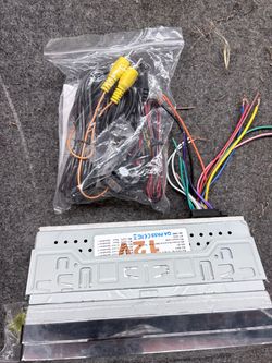 Single-DIN Touchscreen Car Stereo + Backup Camera