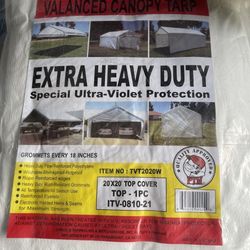 20x20 Valance Tarp