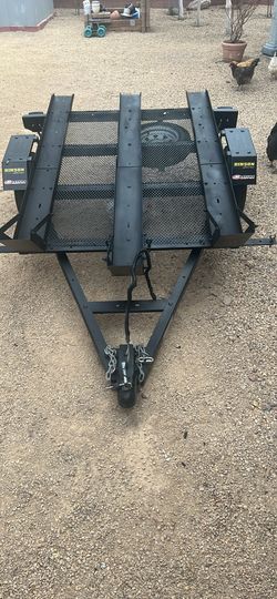3 Skid Motorcycle Trailer and Ramp