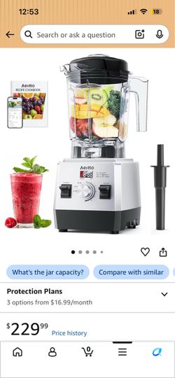 Brand New!Blenders for Kitchen with 68Oz. Jar, 1800W Max Power Smoothie Blender, 3 Preset Programs & 7 Speeds, Professional Countertop Blender for Smo