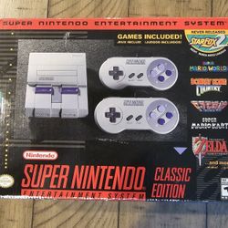Authentic SNES Super Nintendo Classic Mini Super Entertainment System 21 Games 