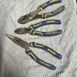 Lot of Irwin Pliers New 