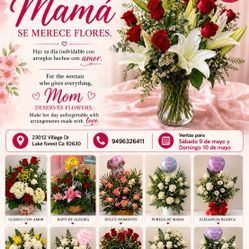 Mamá  querida Cada Flor De Este Arreglo , Lleva mi Infinito  Amor Y Respeto Que Siento Por Ti. ¡Feliz  Dia Mamá!