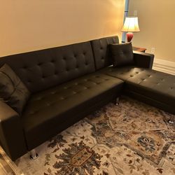New Couch / Sofa Black Or White Leather.  Free Delivery!
