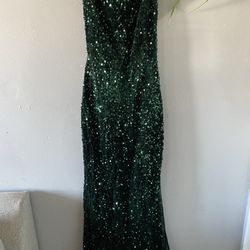 Hunter green Long Dress