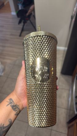 Gold starbucks cup