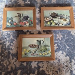 Vintage 3D RAISED HANK BOS STILL LIFE