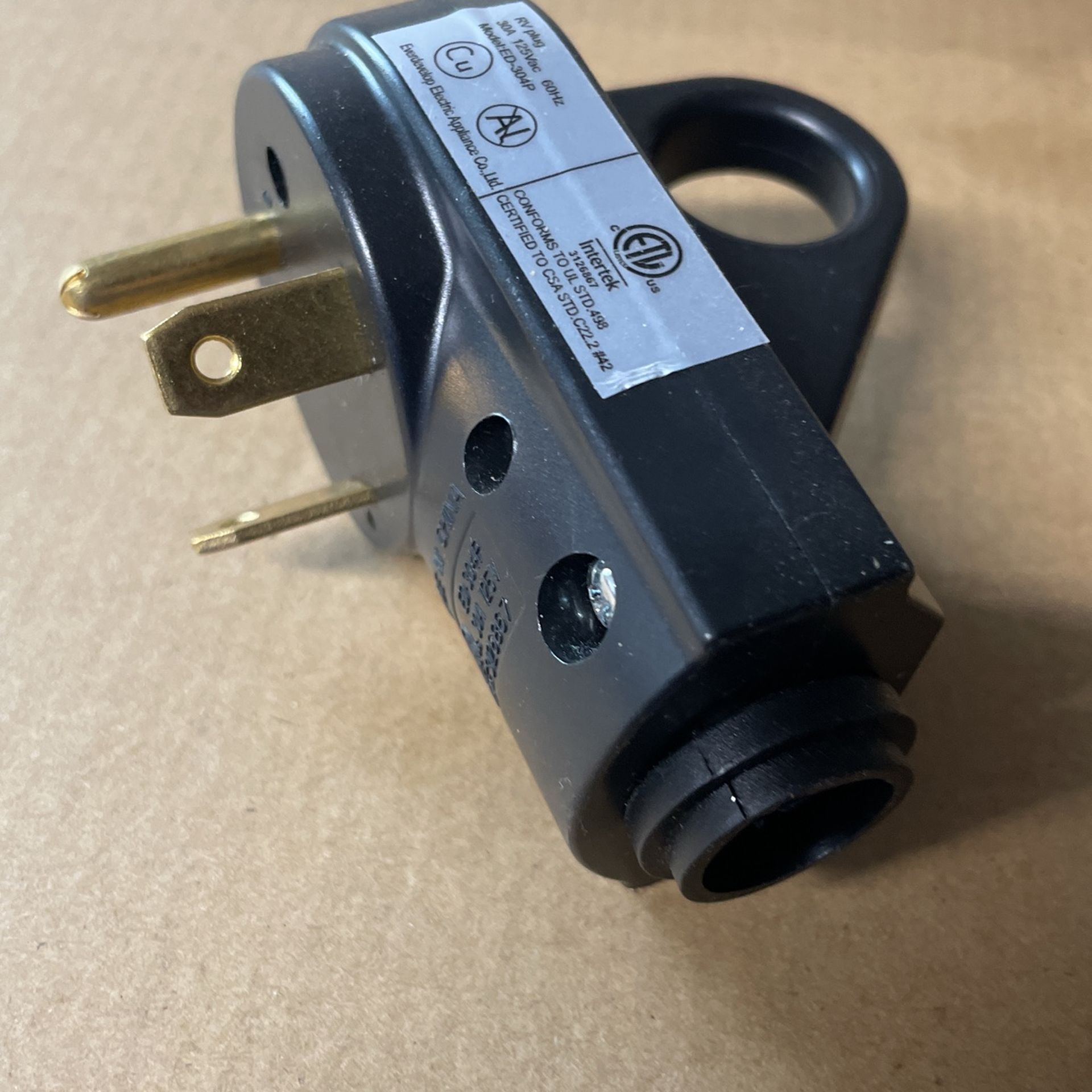 NEMA TT-30P Male plug for RV
