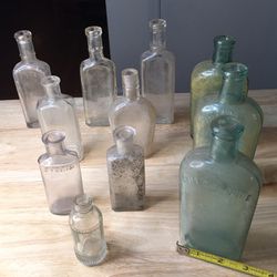 Antique Glass Bottles 