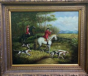 Fancy Fox Hunt Painting