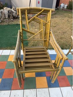 Bamboo shaped  chairs