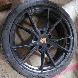 20” OEM PORSCHE 718 982 981 BOXSTER CAYMAN CARRERA 4 FACTORY 20x8 FRONT WHEEL 