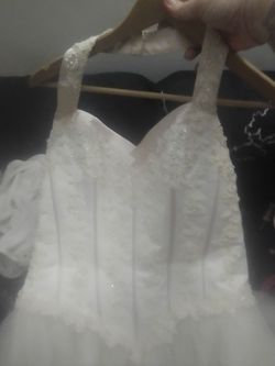 White Beaded Formal Dress