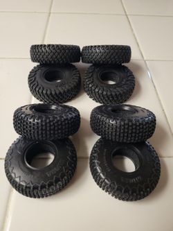 Littleguyracing And Injora 1.0 Crawler Tires. Nice Condition