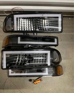 98-04 Chevy S10 / Blazer LED Switchback Headlights Faros Calaveras Micas Luces Lamps