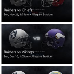 Raider Tickets 