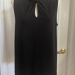 NWT New $78 Michael Kors Black Sleeveless Shirt Top Sizes XS, S Or M