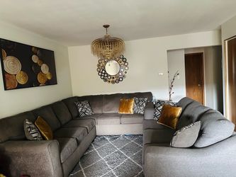 Sectional couches and matching sofa