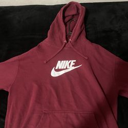 Red Nike Hoodie (Size L)