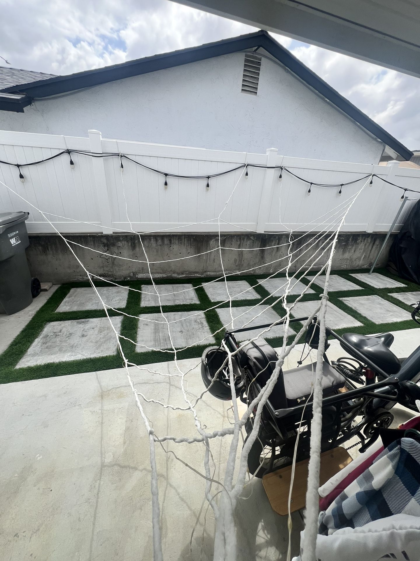 LED light Up Spider Web Halloween