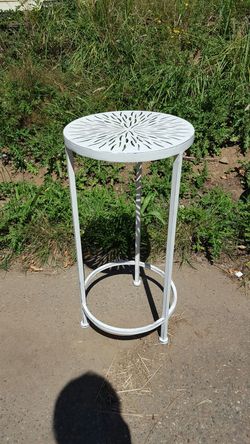Rustic Metal end table