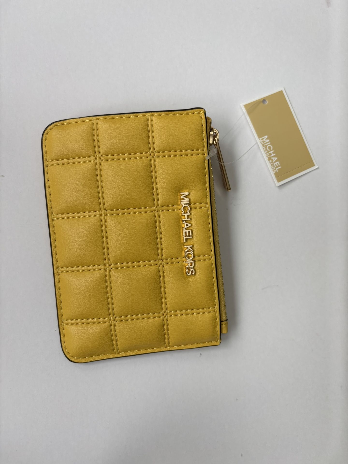 Michael Kors Quilted Wallet ,Daisy Yellow