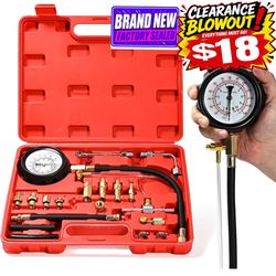 Fuel Injection Pump Pressure Tester Manometer Gauge System Test Kit For Car Auto