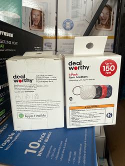 Wholesale Dealworthy 4 Pack Bluetooth Item Locators – Works with Apple Find My