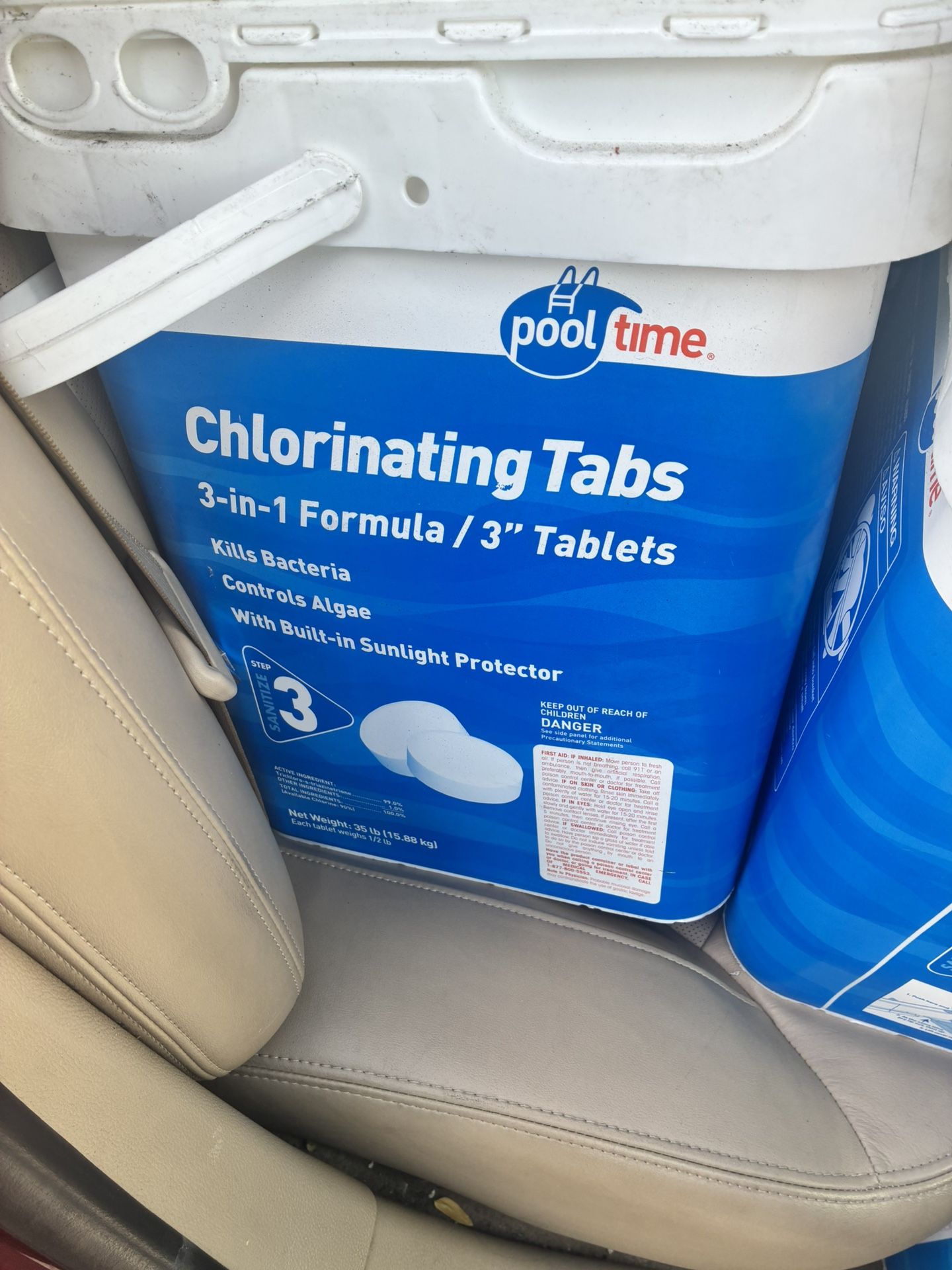 35 lb Pool Chlorinating Tablets – New/Sealed – 3” Tabs – 3-in-1 Formula