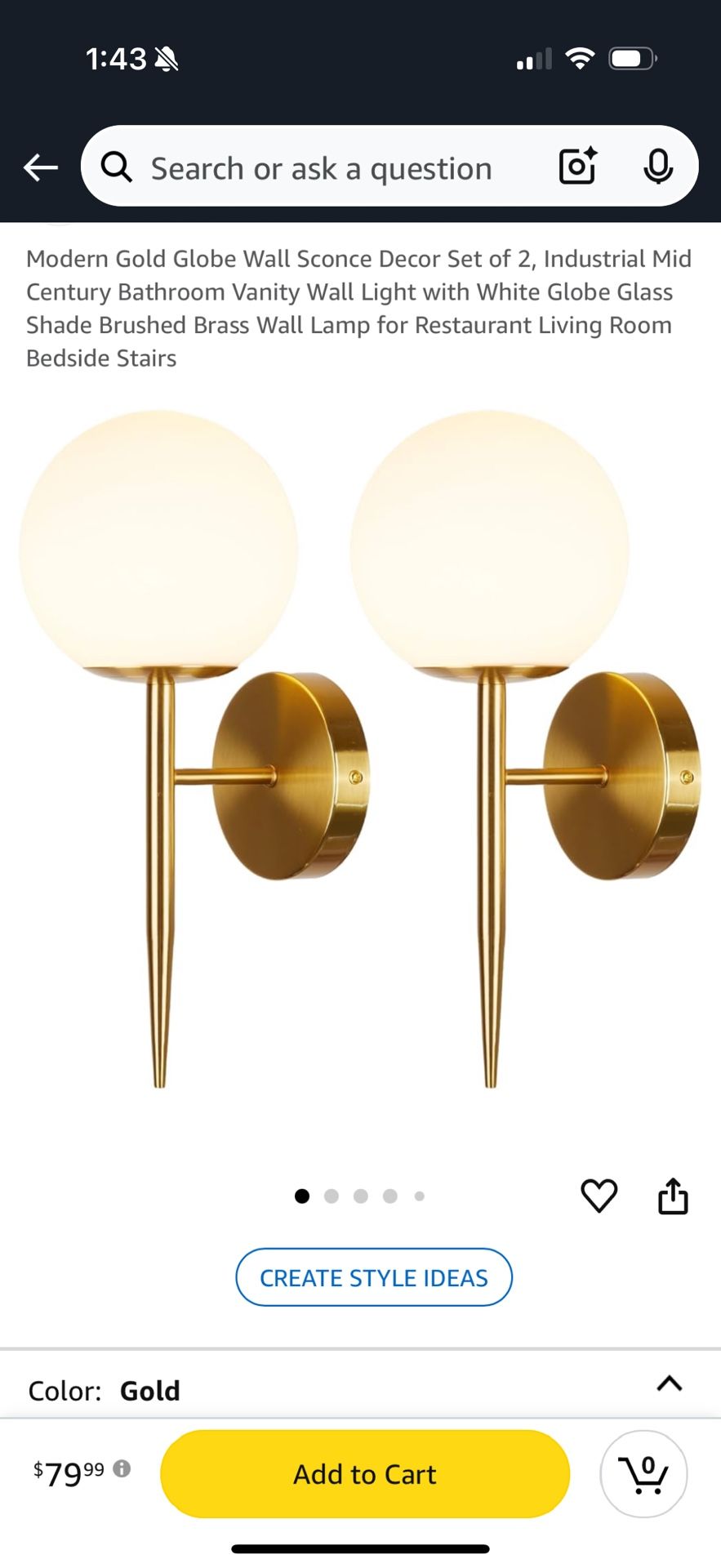 Mid Century Modern Wall Sconces Lamp
