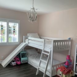 White Bunk Bed 
