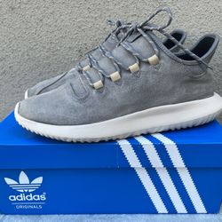 Adidas Men’s Tubular Shadow Grey Leather Addition Shoes