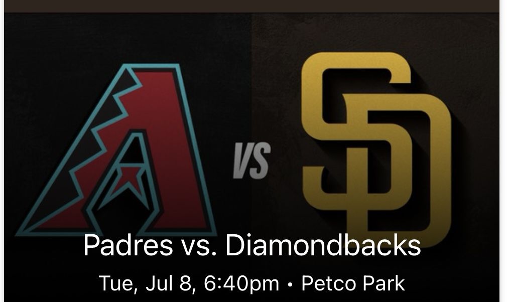 2 Padres vs Diamondbacks tickets