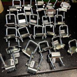 More Than 30 X$60Channel to Beam Strut Clamp with U-Bolt - Silver Galvanized (ZU501EG-10)