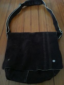 Brown Suede Ben Sherman Messenger Bag