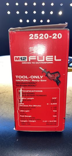 Milwaukee M12 FUEL 12-Volt Lithium-Ion Brushless Cordless HACKZALL Reciprocating Saw (Tool-Only)