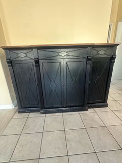 Heavy Solid Wood Buffet Cabinet
