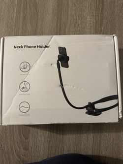 Neck phone holder