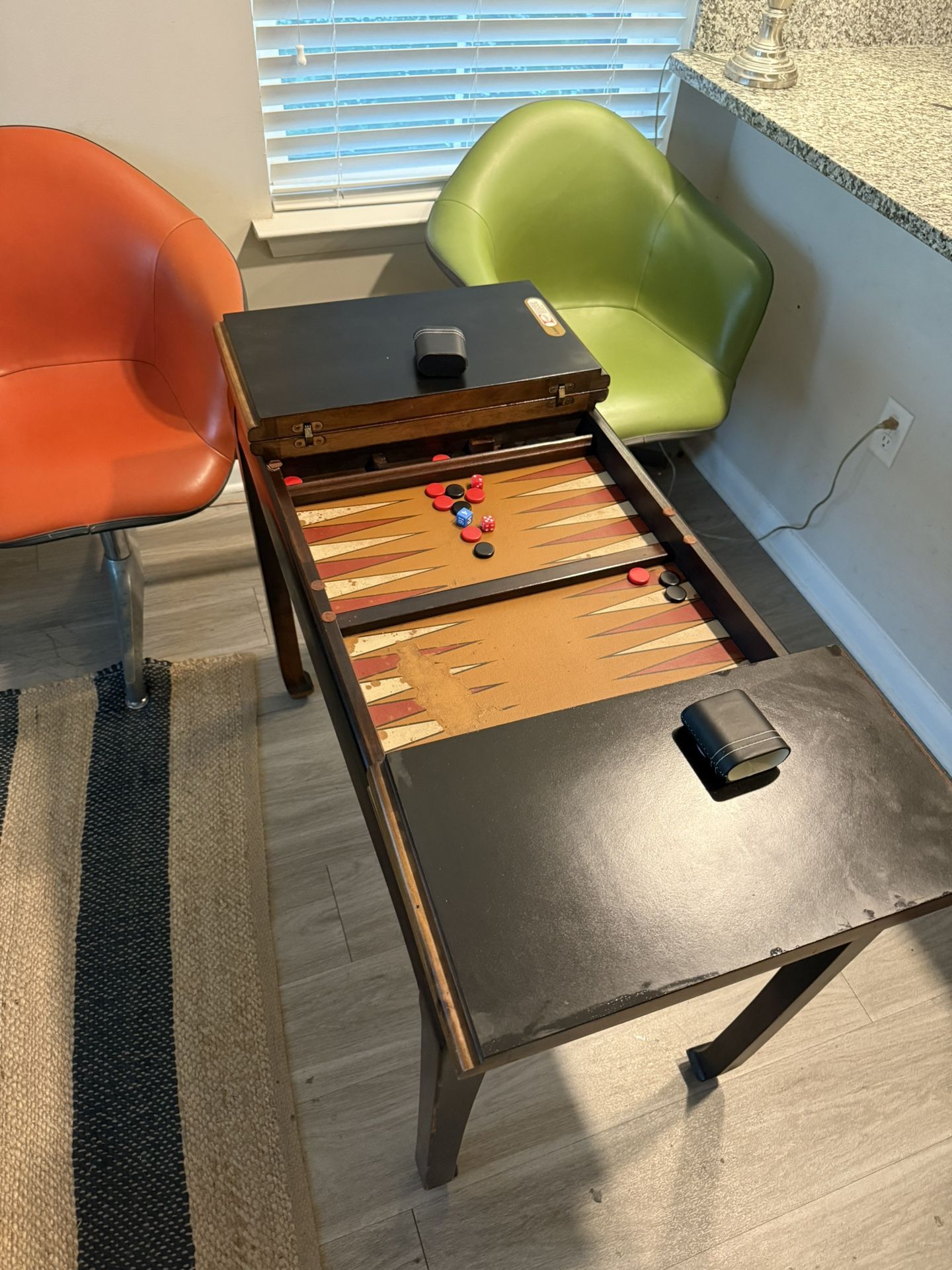 MCM Lane furniture backgammon vintage Table