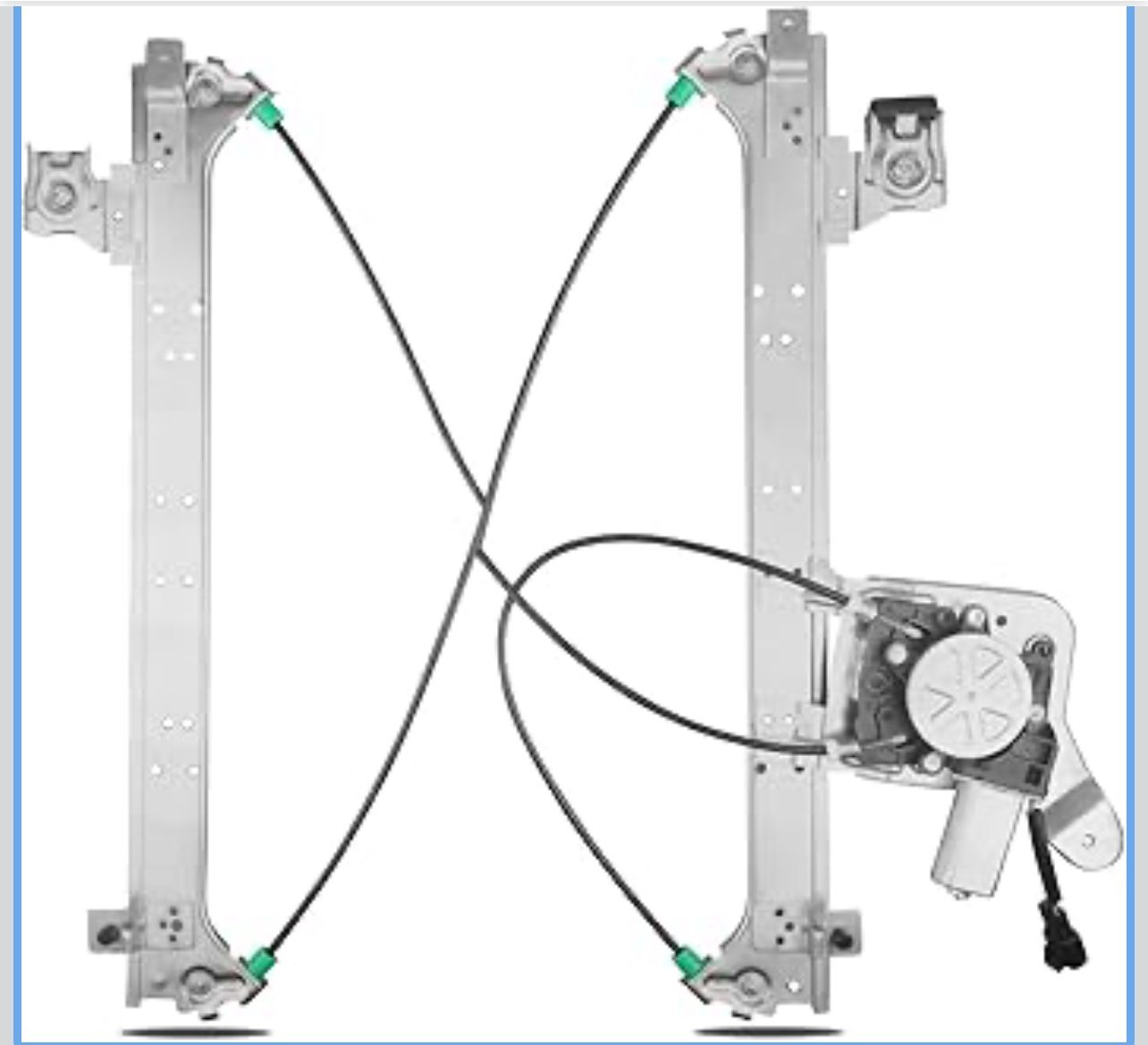 Rear Driver Side Power Window Regulator with Motor Assembly Replacement for Chevy Silverado Suburban 1 GMC Sierra Yukon Cadillac Escalade 2000